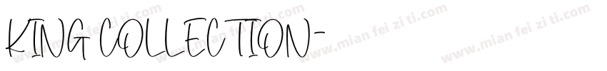 KING COLLECTION字体转换
